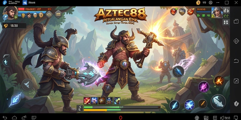 Tangkapan layar dari gameplay ARPG AZTEC88 yang mendebarkan.