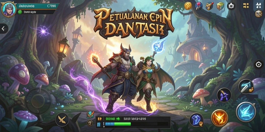 Tampilan gameplay penuh petualangan di C7890.