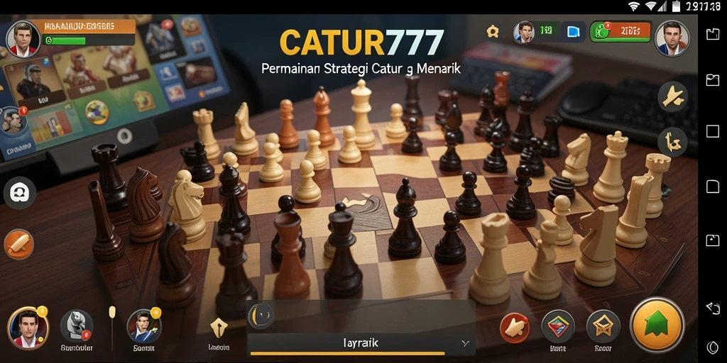 Tampilan menarik gameplay <strong>CATUR777</strong> yang penuh strategi.