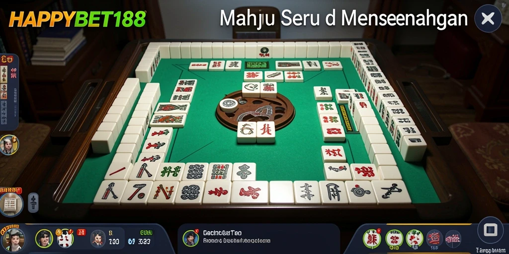 Tampilan gameplay menarik dari aplikasi Mahjong HAPPYBET188.