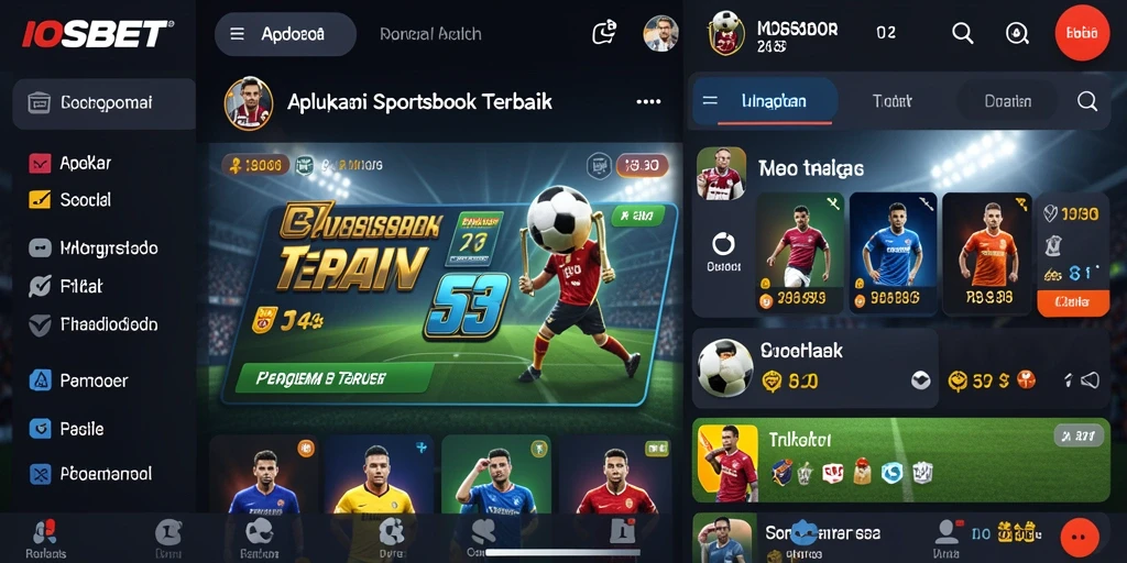 Tampilan menarik dari gameplay taruhan olahraga di IOSBET.