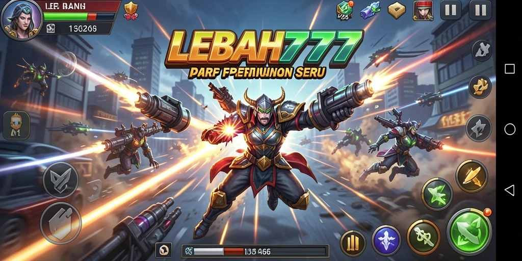 Tampilan menarik dari gameplay Battle Royale di LEBAH777.