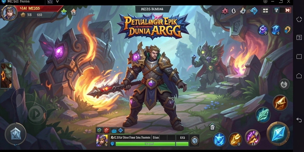 Tampilan gameplay ME355 yang memukau dan penuh aksi ARPG.
