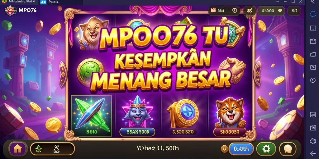 Tampilan menarik dari gameplay slot MPO76 yang mengasyikkan.