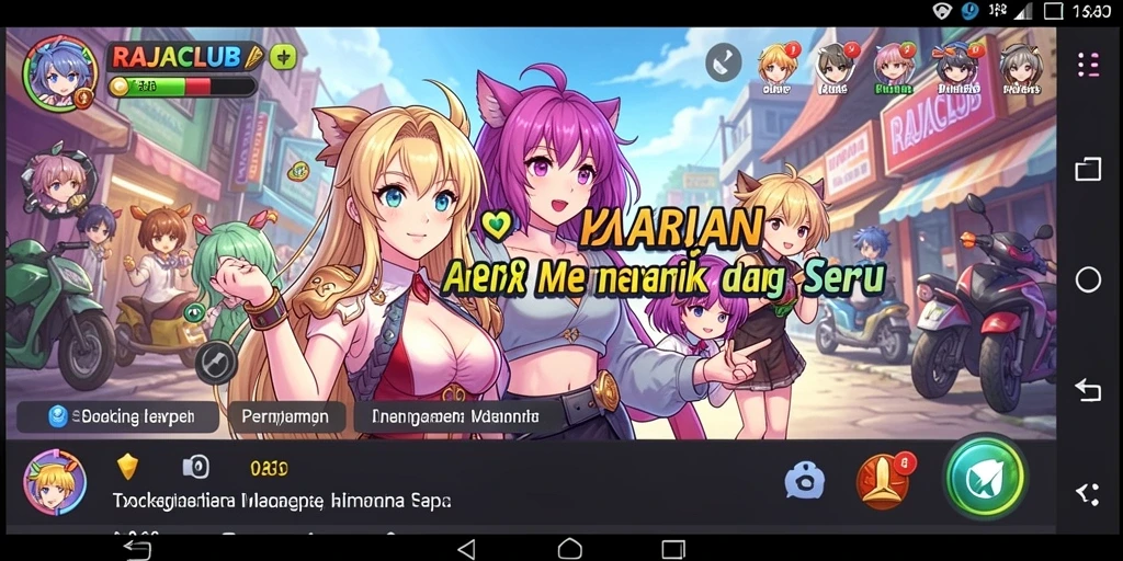 Menampilkan gameplay seru dengan karakter anime yang ikonik.