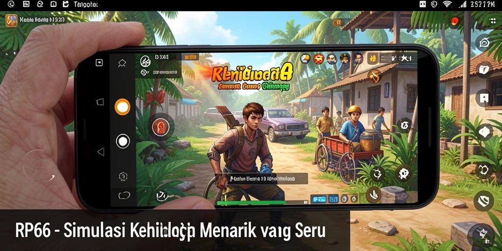Screenshot utama RP66 menampilkan gameplay simulasi yang menyenangkan.