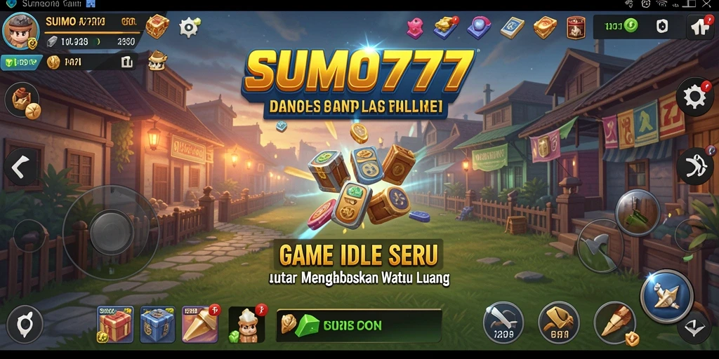 Tampilan gameplay SUMO777 yang menarik dan penuh warna.